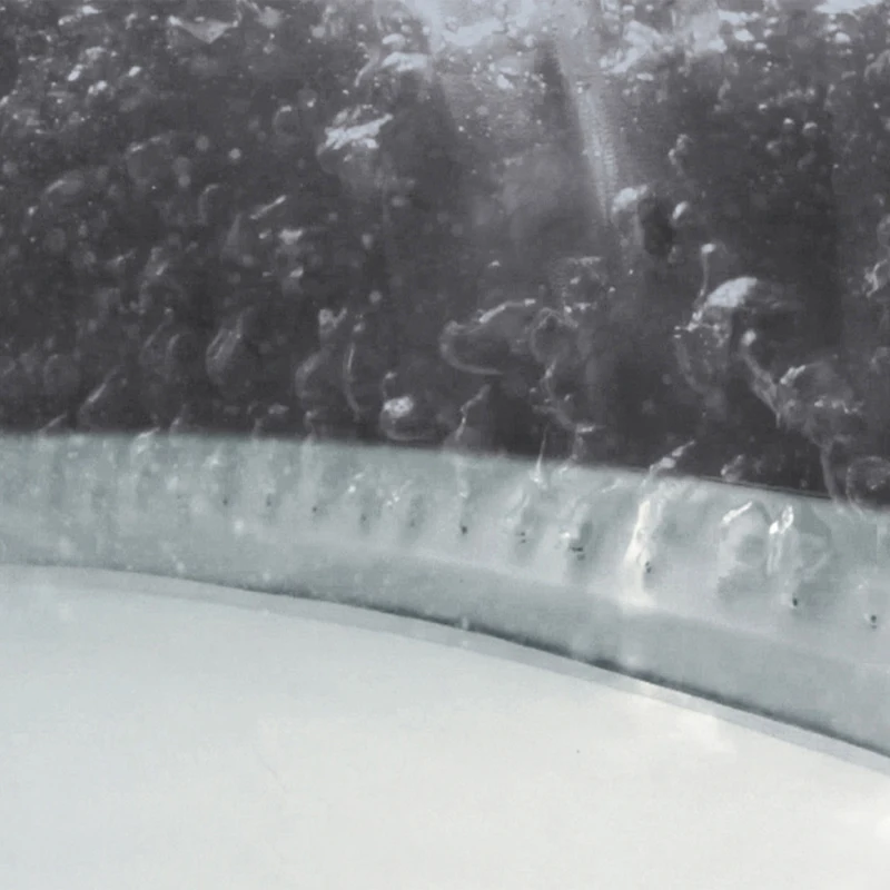 INTEX 28440EX - Pure Spa Greywood Deluxe 196X71Cm 4 Posti Con Pompa, Riscaldatore, Sistema Purificazione Acqua, 2 Poggia Testa, Luce Led Multi Color