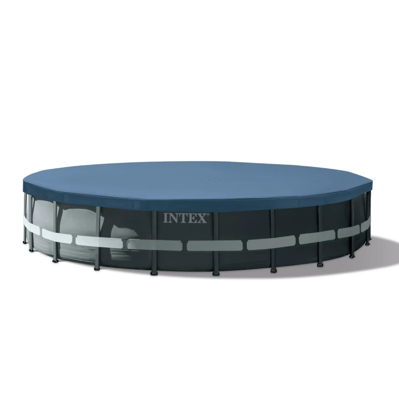 INTEX 26334NP - Piscina Ultra Xtr Frame 610X122 Cm Pompa A Sabbia, Scaletta Doppia, Telo Base, Copertura