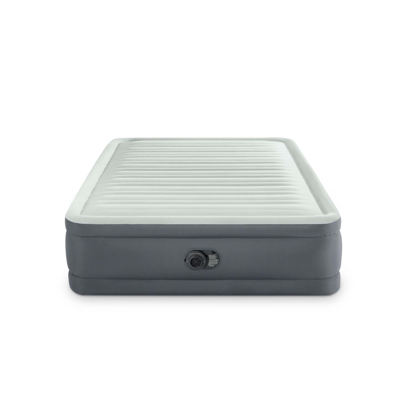 INTEX 64904ND - Materasso Elevated Premiere Piazza  E Mezza Con Tecnologia Fiber Tech, Pompa Elettrica Incorporata Cm 137X191X46