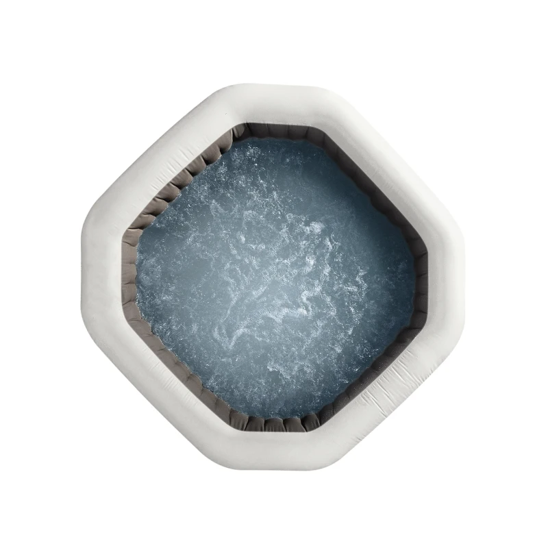 INTEX 28462EX - Pure Spa™ Bubble E Jet Massage Deluxe Ottagonale 218X71 Cm 6 Posti Con Pompa, Riscaldatore, Sistema Purificazione Acqua, Clorinatore, 2 Poggia Testa