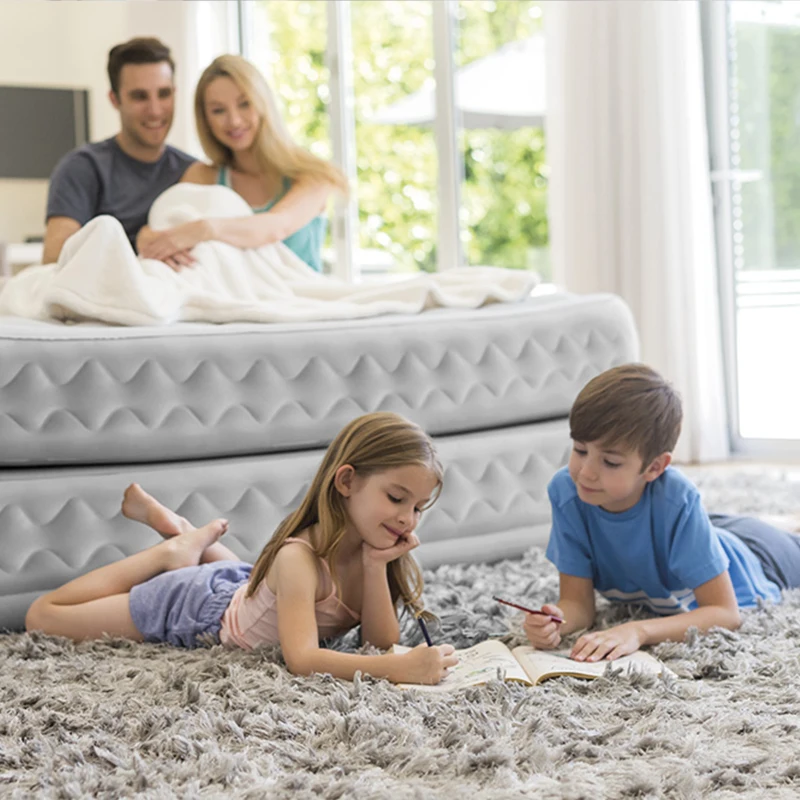 INTEX 64490ND - Materasso Dura Beam Supreme Teconologia Fiber-Tech Q Con Pompa Elettrica Incorporata Cm 152X203X51