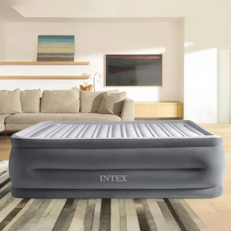 INTEX 64418ND - Materasso Comfort Plush Hise Rise Dura Beam Tecnologia Fiber Tech Matrimoniale Cm 152X203X56