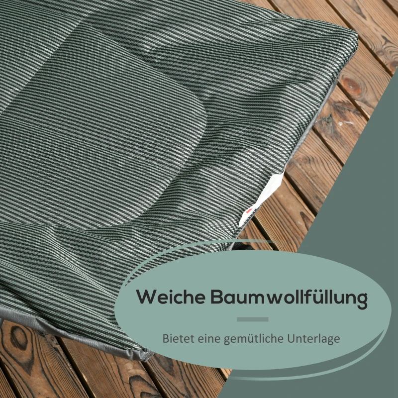 Outsunny Opvouwbare ligstoel met verstelbare rugleuning en bekerhouder 68 x 190 x 48 cm Grijs