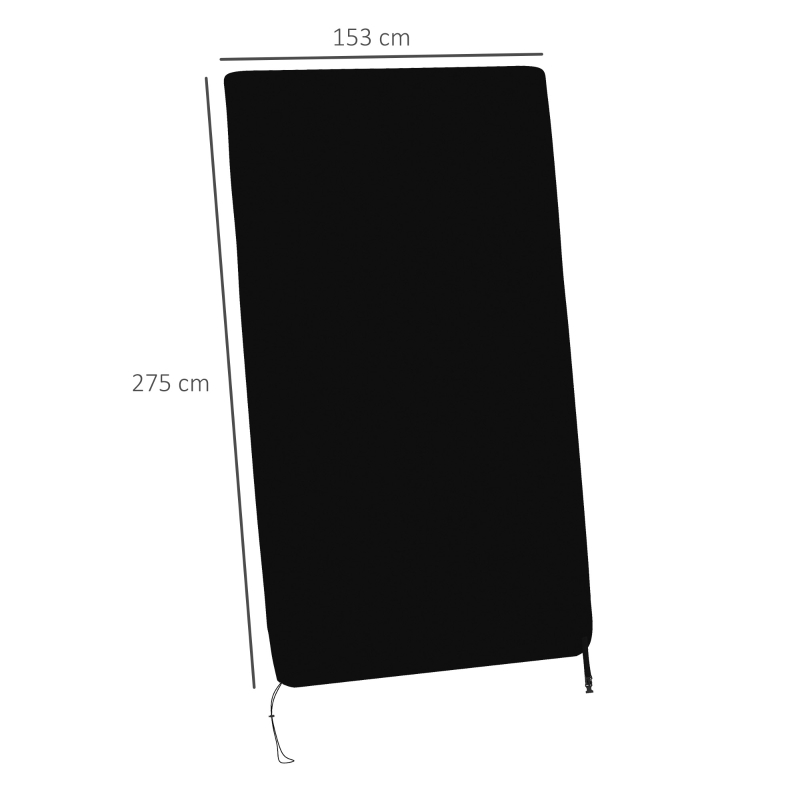 Pokrywa na stół do tenisa stołowego SPORTNOW, wodoodporna, ochrona przed promieniowaniem UV, na zewnątrz i wewnątrz, kolor czarny