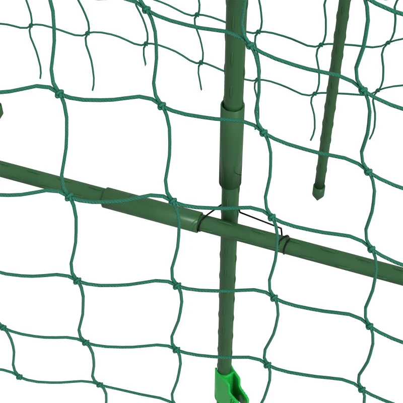 Outsunny Large Arbor, Bird Protection Net, Easy Assembly, Metal, 43 x 182 x 183 cm