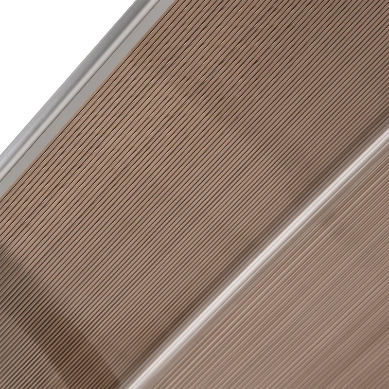 Outsunny Daszek Ochronny. 75 x 195 x 23 cm, Odporne na UV, Odporne na Wodę, Brąz