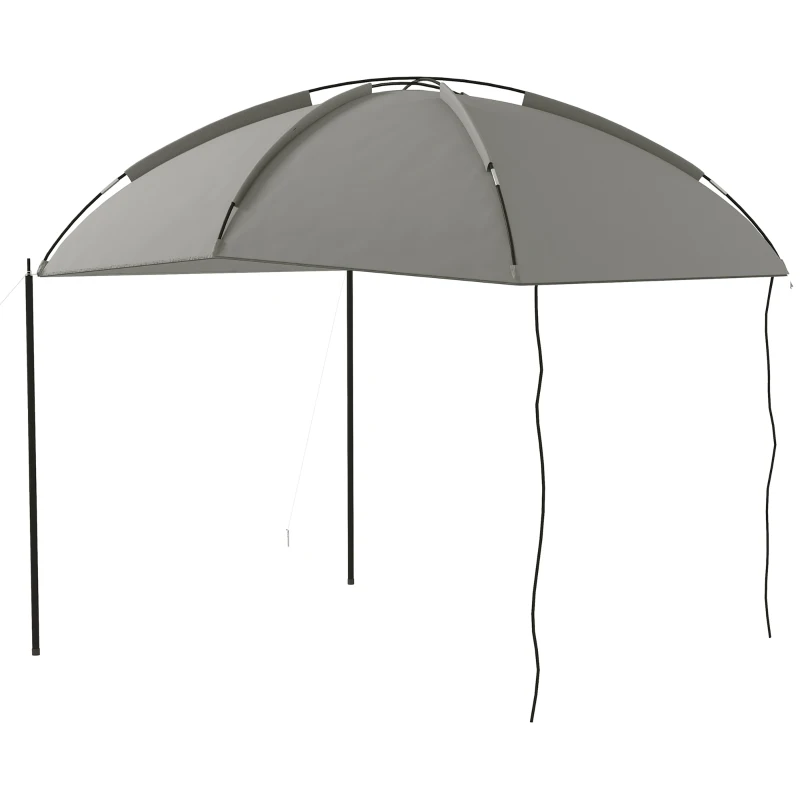 Outsunny Autozonnescherm Achtertent, Zonnescherm, inclusief transporttas, 290 x 278 x 260 cm, Lichtgrijs