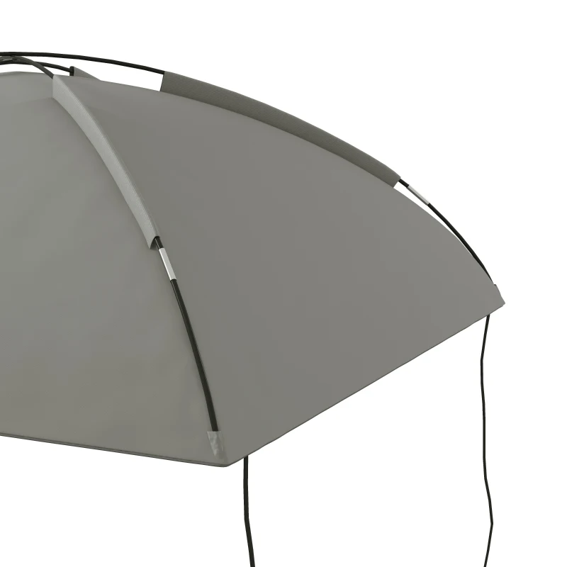 Outsunny Autozonnescherm Achtertent, Zonnescherm, inclusief transporttas, 290 x 278 x 260 cm, Lichtgrijs