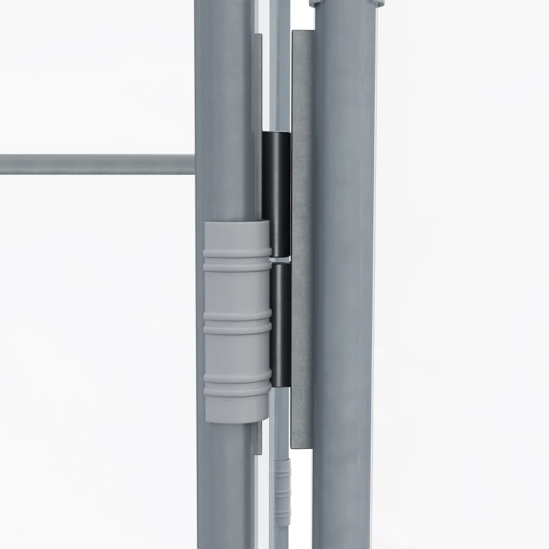 Outsunny Tunnelkas, loopbaar, transparante folie, verzinkt stalen frame, 3 x 2 x 2m