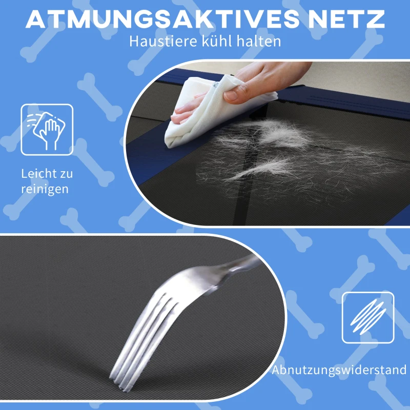 PawHut Legowisko dla psa na zewnątrz, odporne na warunki atmosferyczne, podwyższone, 106 x 76 x 94 cm, Granatowy