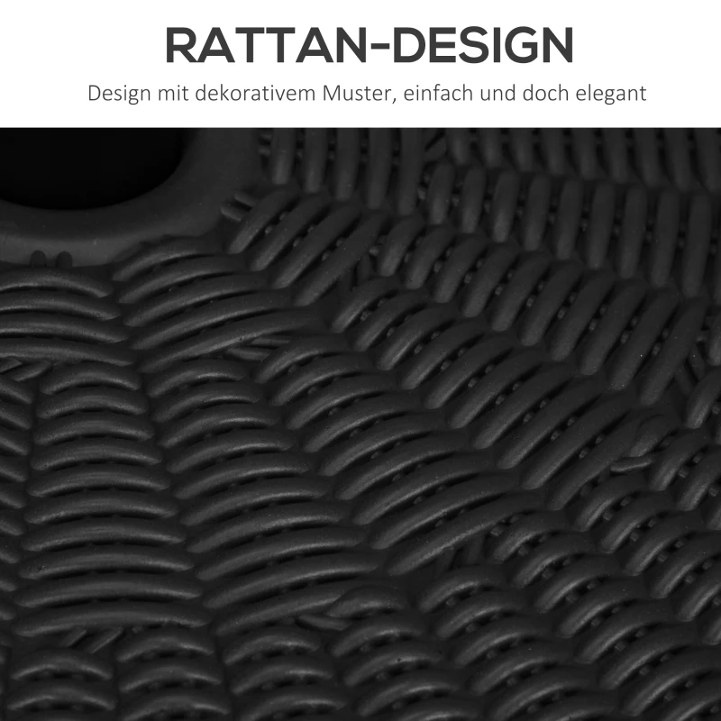 Outsunny Parasolvoet Parasolhouder, weerbestendig, vulbaar, Ø51x 36H cm, Zwart