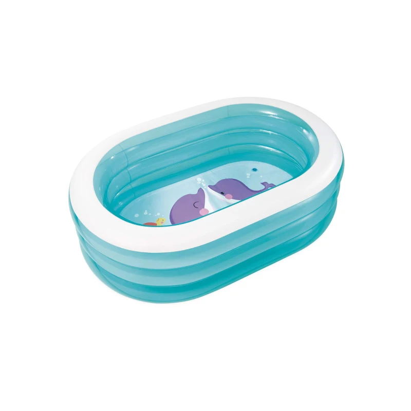 INTEX 57482NP - Piscina Baby Ovale Trasparente Cm 163X107X46