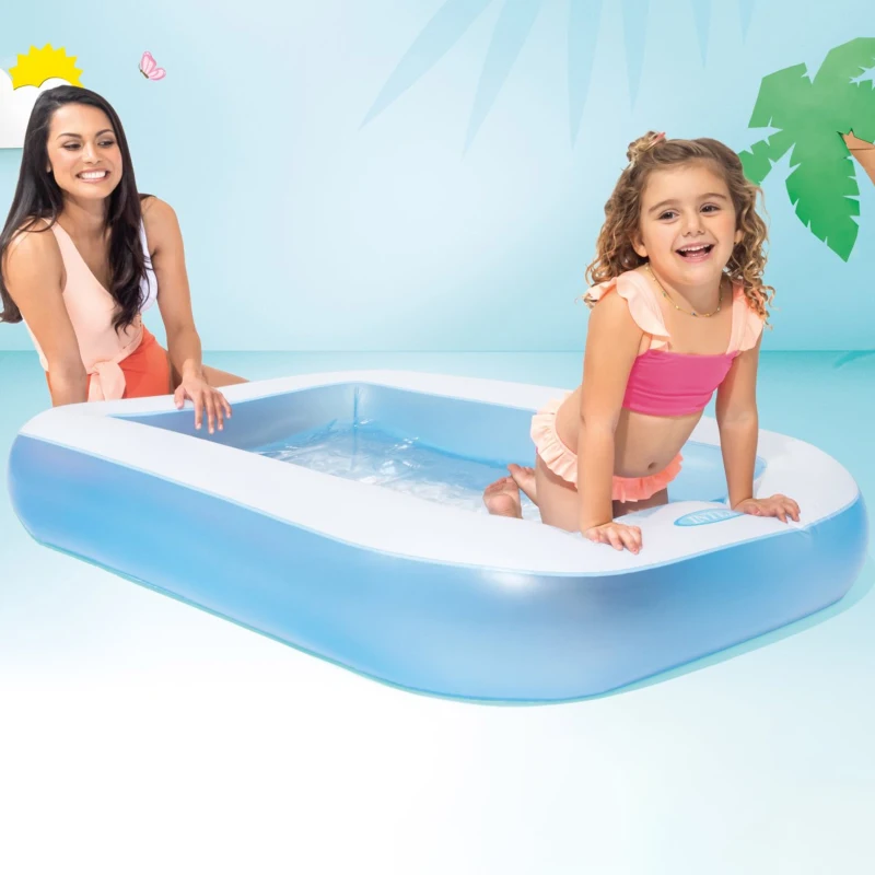 INTEX 57403NP - Piscina Baby Rettangolare Cm 166X100X25