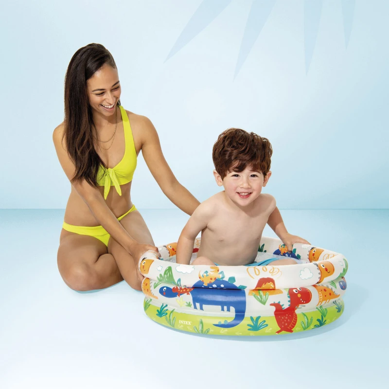 INTEX 57106NP - Piscina Baby Pool 3 Anelli 61X22 Cm