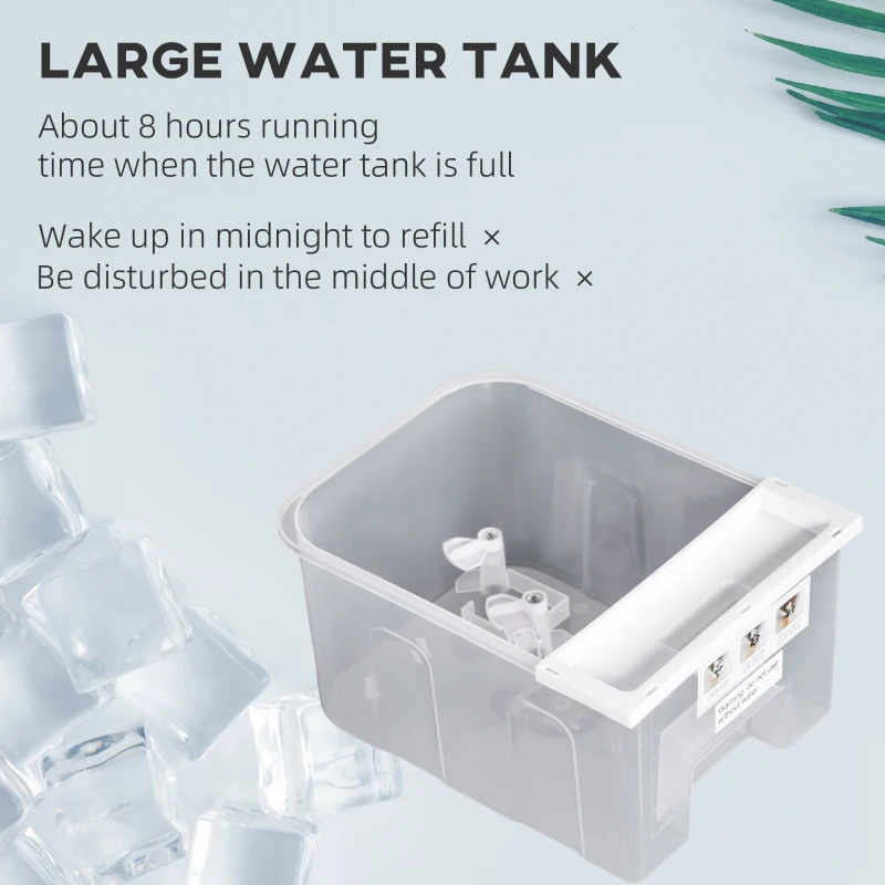 HOMCOM Three-Cool Air Conditioner, with Ice Pack and Remote - White