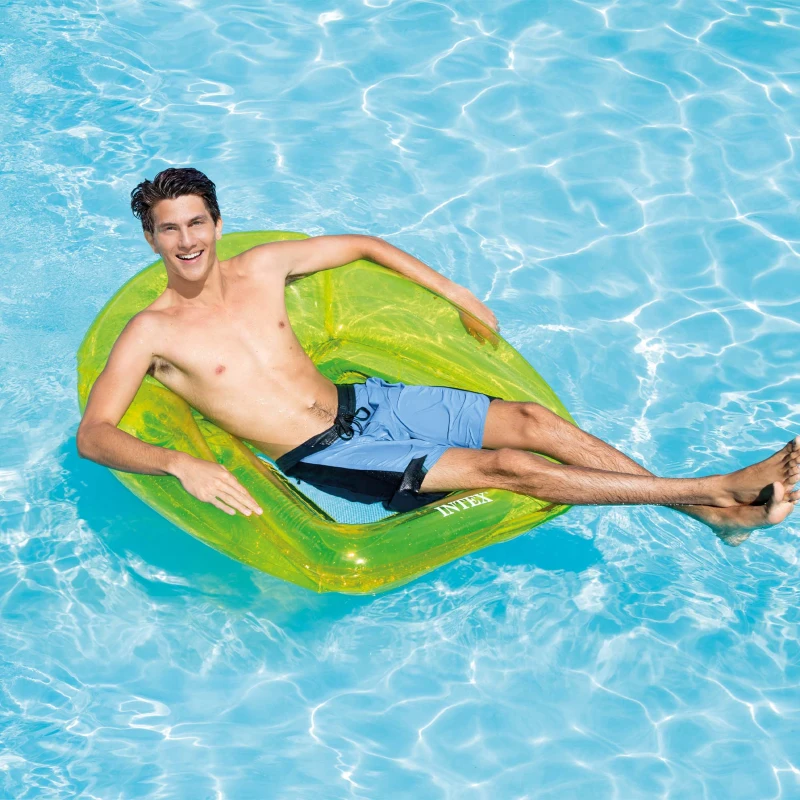 INTEX 56802EU - Poltrona Trasparente Con Rete Cm 104X102