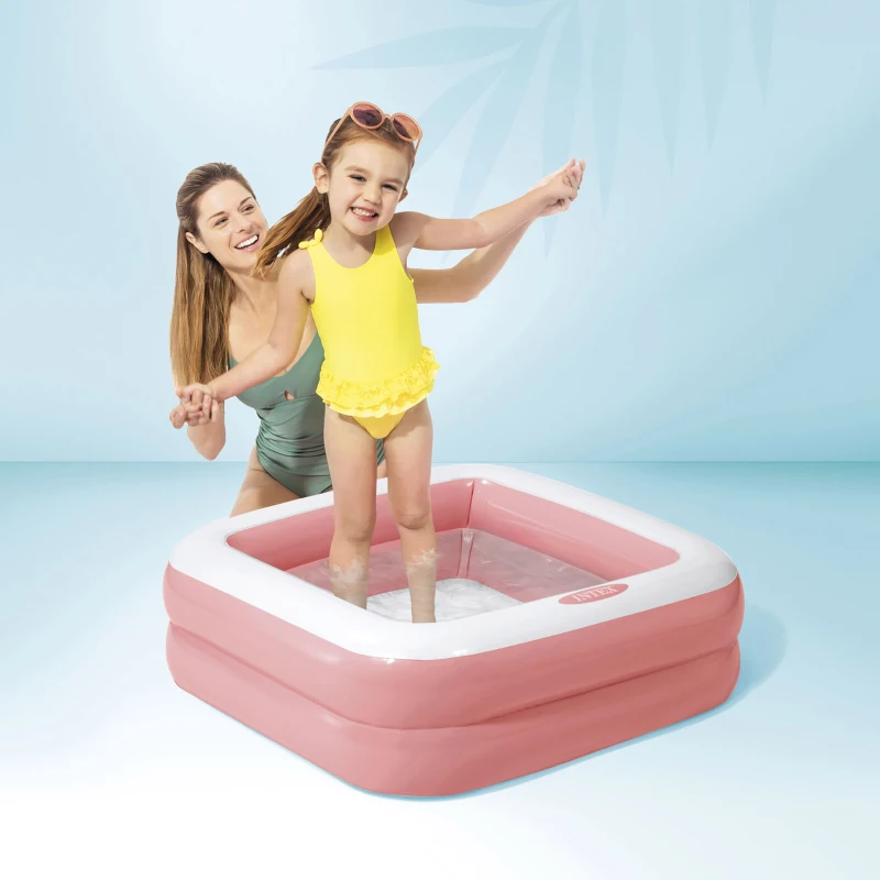 INTEX 57100NP - Piscina Baby Rettangolare Cm 86X86X25