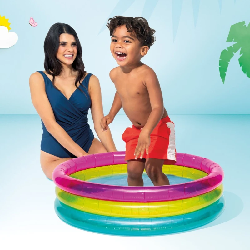 INTEX 57104NP - Piscina Baby Arcobaleno Cm 86X25
