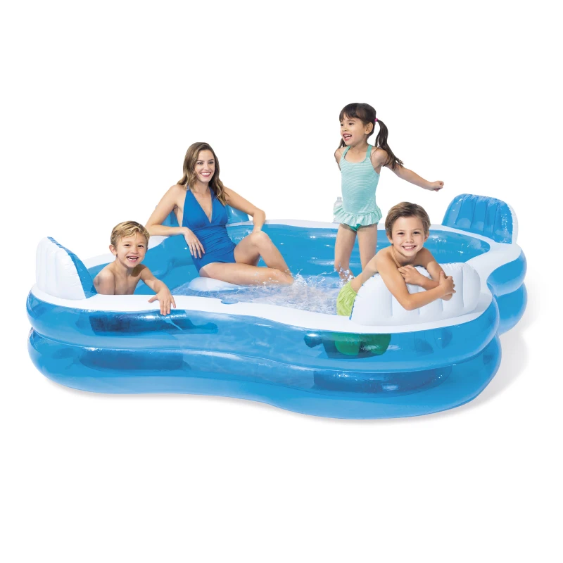 INTEX 56475NP - Piscina Family 4 Sedili Cm 229X229X66