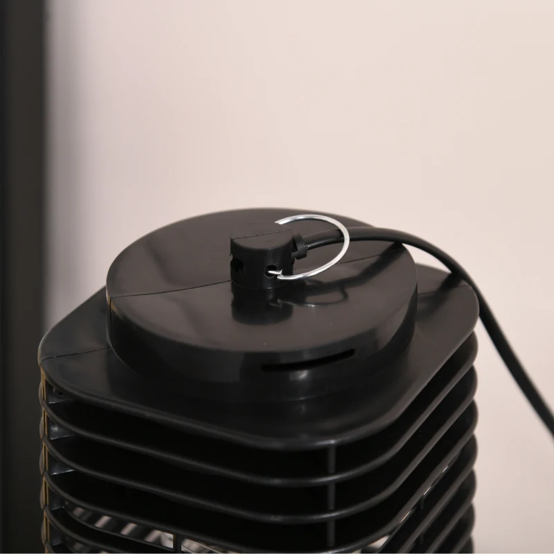 Outsunny Lâmpada Anti-Mosquitos Elétrica 30W Mata Mosquitos Elétrico Efeito UV 30 m² para Jardim Terraço Pátio 11x11x26 cm Preto