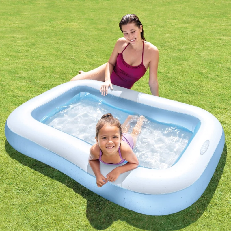 INTEX 57403NP - Piscina Baby Rettangolare Cm 166X100X25