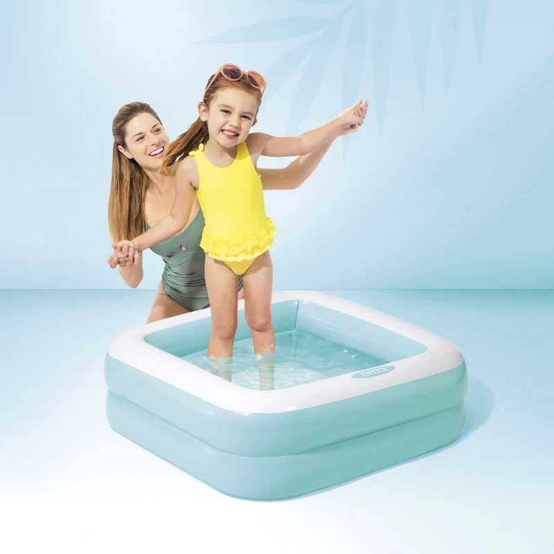 INTEX 57100NP - Piscina Baby Rettangolare Cm 86X86X25