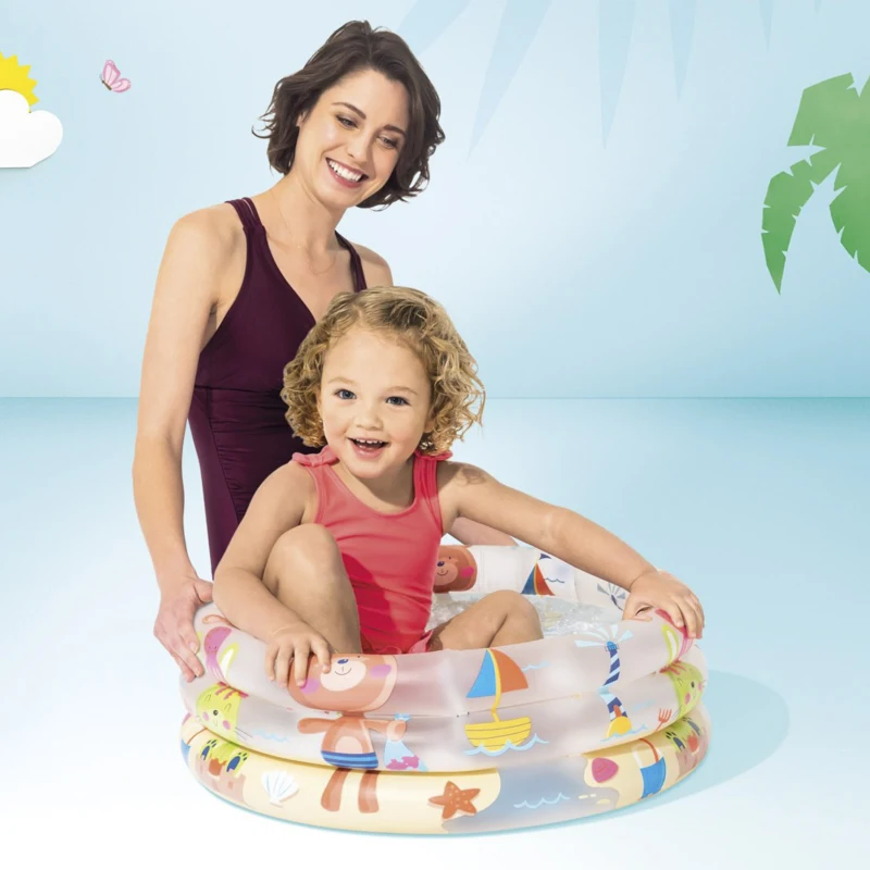 INTEX 57106NP - Piscina Baby Pool 3 Anelli 61X22 Cm