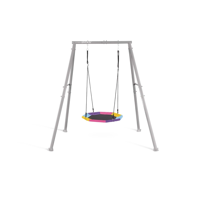 INTEX 44112 - Altalena Grigia Cm 201X244X201, 1 Componente (Dondolo Ottagonale)