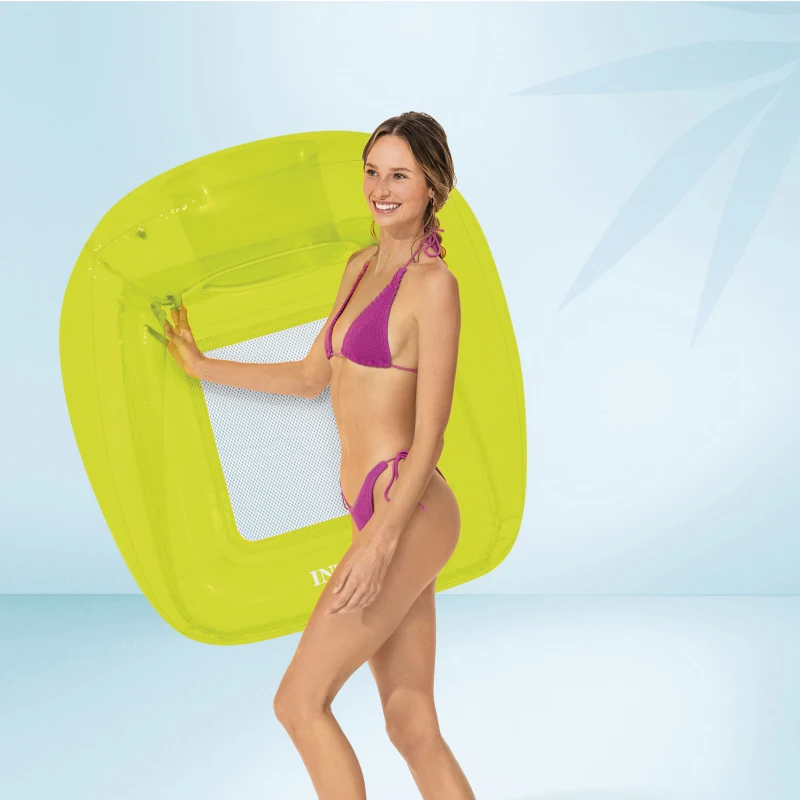 INTEX 56802EU - Poltrona Trasparente Con Rete Cm 104X102