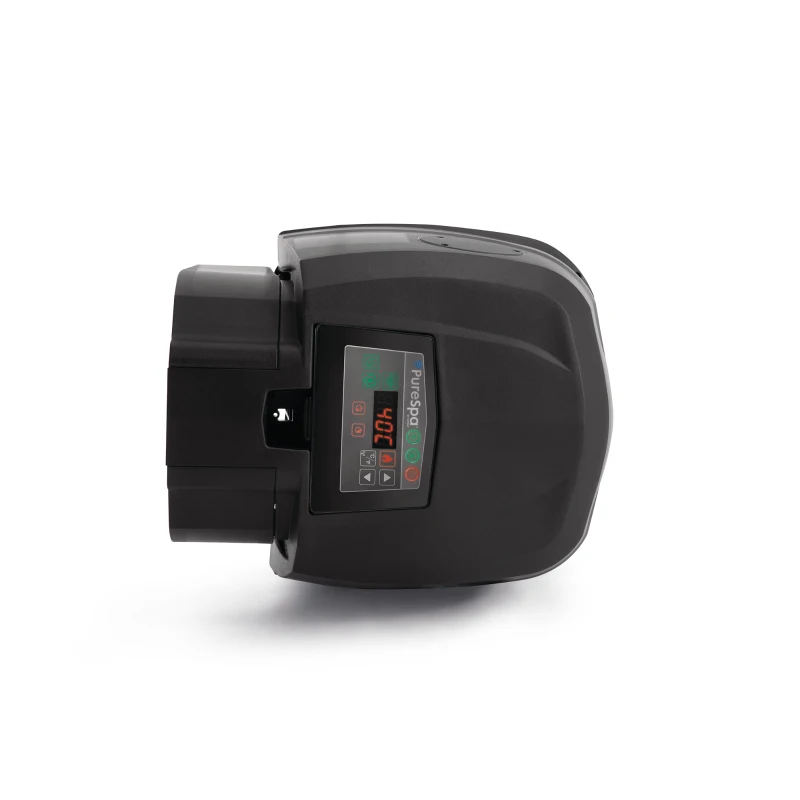 INTEX 28494EX - Bubble Glow Deluxe Cm 196X71 4 Posti Con Pompa, Riscaldatore, Sistema Di Purificazione Acqua, Telo Base, Telo Copertura, 2 Poggia Testa, Led Multi-Color