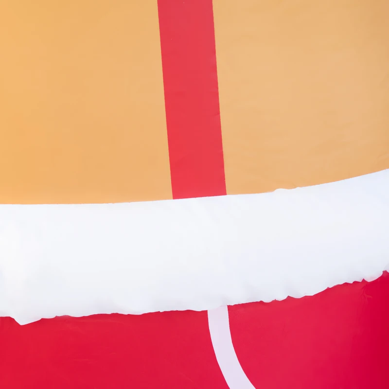 Outsunny Nadmuchiwane weihnachtsfiguren Nadmuchiwany ludzik piernikowy, 2 m, z dmuchawą, Wielokolorowy