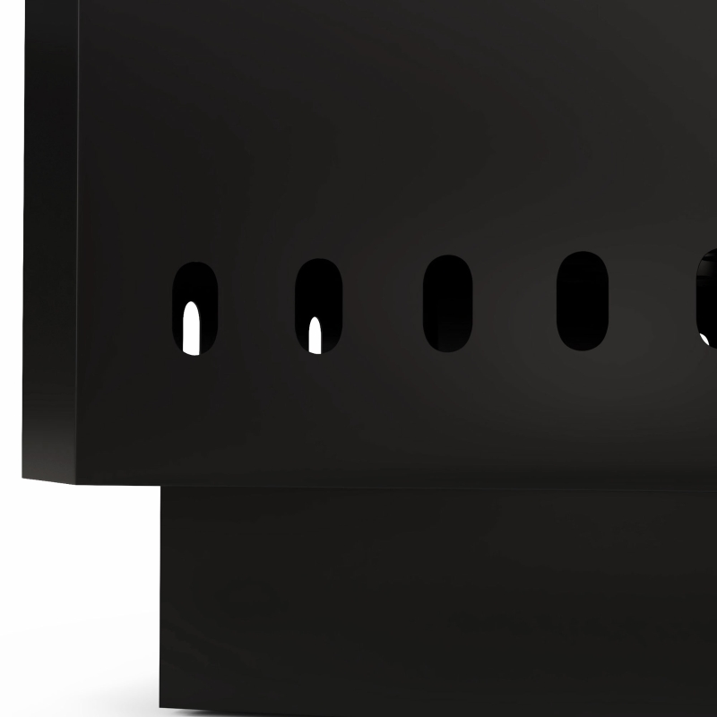 Outsunny Vuurkorf Vuurkorf, incl. Pook, 48 x 48 x 41 cm, Zwart