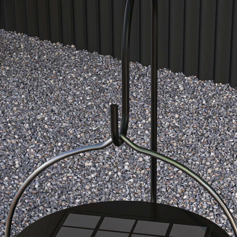 Outsunny Lâmpada Mata Mosquitos Elétrica 2 em 1 5W com Luzes LED UV Recarregável Solar e USB Efeito 30 m² para Jardim Terraço Preto