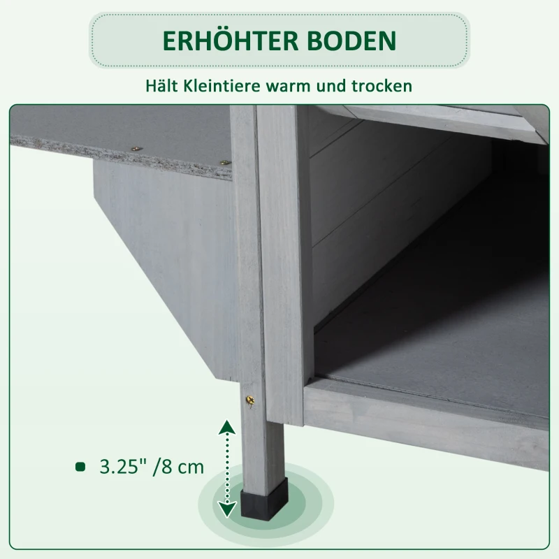 PawHut Dom dla Kota Budka dla Kota Jaskinia, 2 piętra, wodoodporny, 78,1 cm x 55,2 cm x 90,8 cm, Biały + Szary