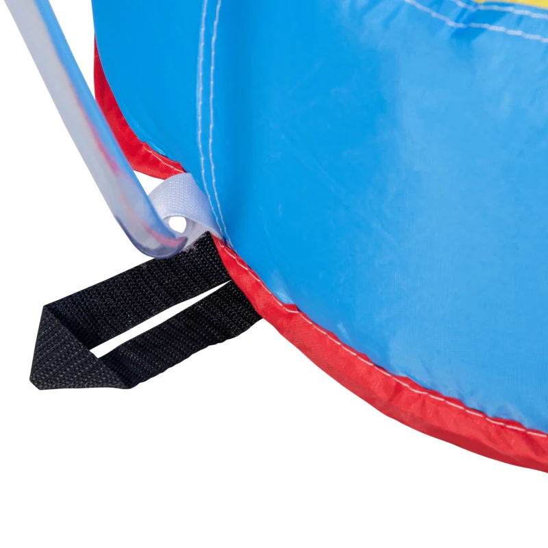 Outsunny Kids Inflatable Bouncy Castle Water Slide 6 in 1 Bounce House Jumping Castle Water Gun Climbing Wall with Air Blower for Age 3-8, 3.9 x 3 x 2m