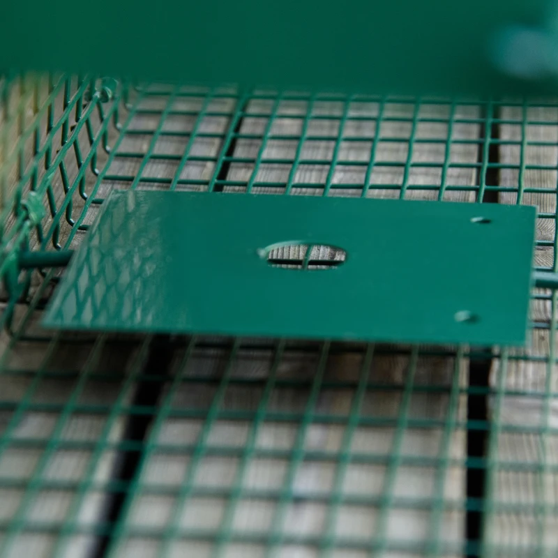 Outsunny Pułapka na żywe zwierzęta, precyzyjny mechanizm łapania, 60 x 18 x 20 cm, Zielony