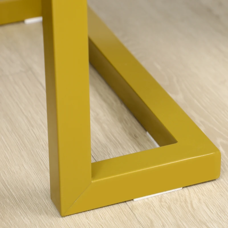 HOMCOM Mobile Libreria a 4 Livelli Rialzato e Multiuso, in MDF e Acciaio, 92x35x152cm