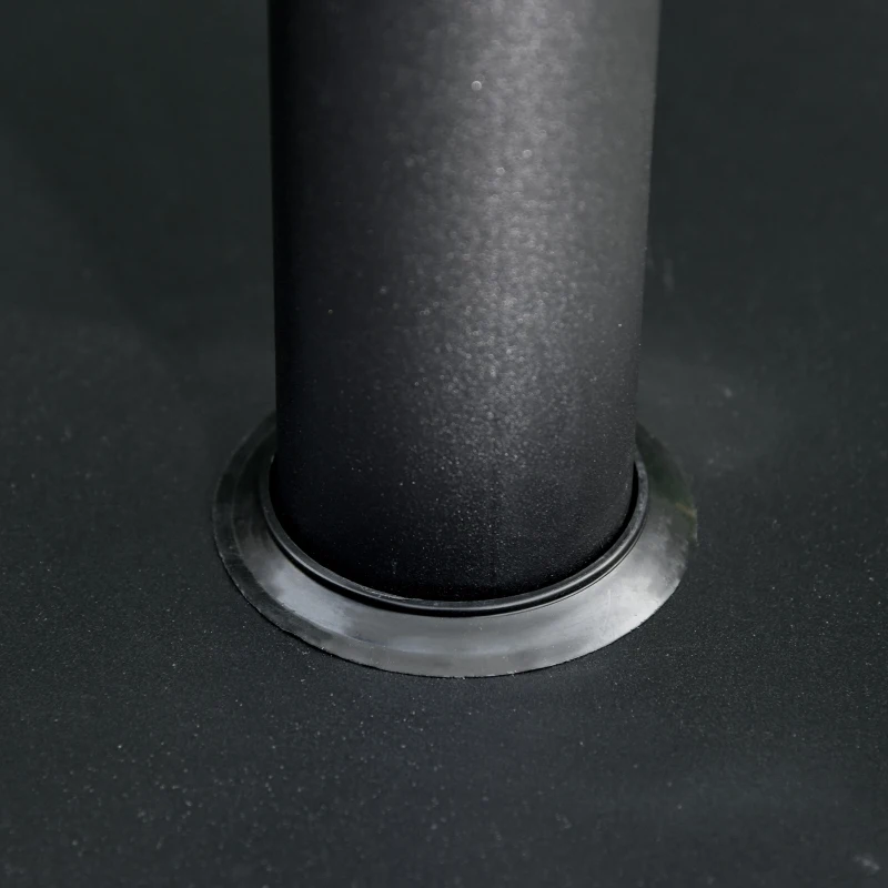 Outsunny 11kg Square Cement Parasol Base - Concrete Umbrella Weight Stand Holder for Patio Outdoor Garden, Black