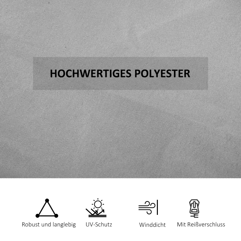 Outsunny Zasłona zastępcza do pawilonu, 4 szt., do pawilonu 3x3m, 302x205cm, Beżowy