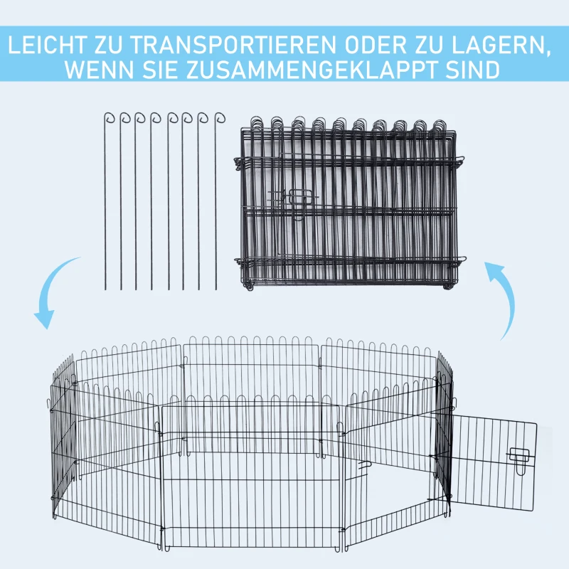 PawHut puppy-uitloop puppyhek box buiten behuizing puppyhek 5 maten