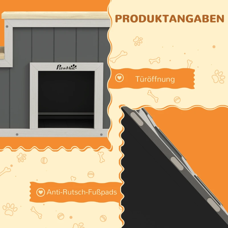 PawHut Console tafel, dressoir, 2 niveaus, gepoedercoat staal, 90 x 30 x 75cm, zwart