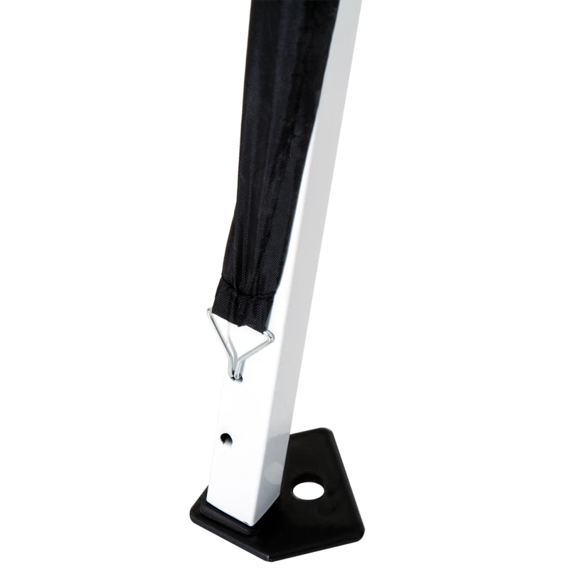 Outsunny Slant Leg Pop Up Gazebo - Comes with Carry Bag, Height Adjustable Party Tent, Instant Event Shelter for Garden, Patio (3 M × 3 M Base / 2.5 M × 2.5 M Top, Black)