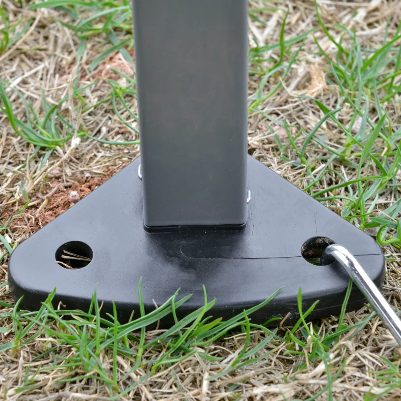 Outsunny 3.2m Pop Up Gazebo Hexagonal Canopy Tent for Outdoor Sun Protection - Includes Mesh Sidewalls and Handy Bag, Brown