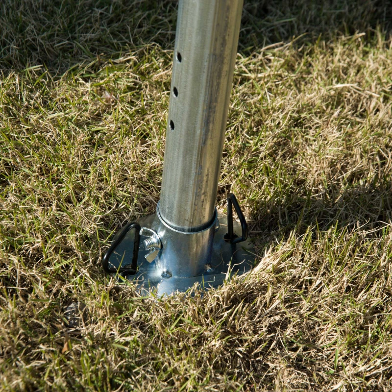 Outsunny Tonnelle de Réception avec 8 Fenêtres Blanc 7,98L x 3,92l x 2,8H m