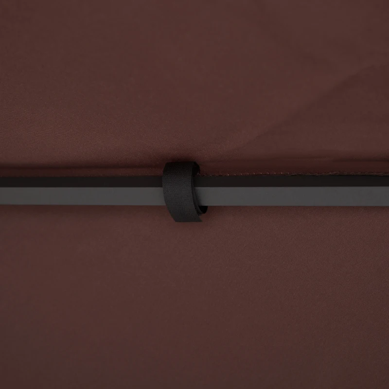 Outsunny Pokrycie zapasowe dla Pawilonów, z wiatrochronem, odprowadzeniem wody, solidne i wytrzymałe, Kolor: Kawa, 3 x 3 m