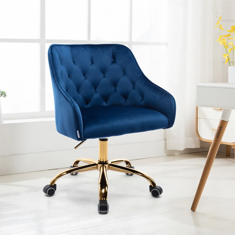 Fauteuil de relaxation ergonomique hauteur réglable, élégante et confortable, Bleu