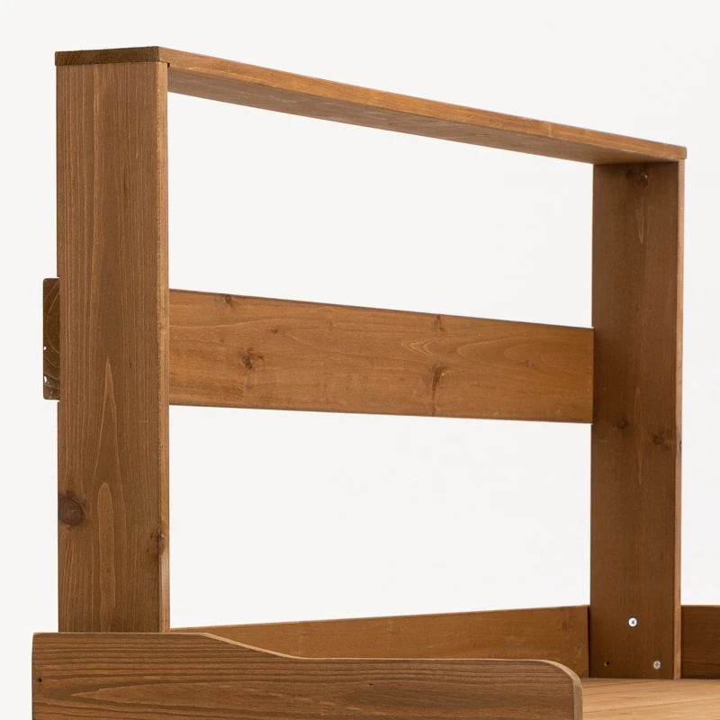 Outsunny Pflanztisch mit Schrank u. Abfallbehälter, wetterbeständig, Gärtnertisch, 102 cm x 43,5 cm x 152 cm, Braun