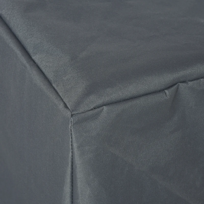 Outsunny 600D Oxford Patio Garden Furniture Dining Table Chair Set Cover - Waterproof and Anti-UV Water Protector, 275L x 205W x 90H cm, Grey