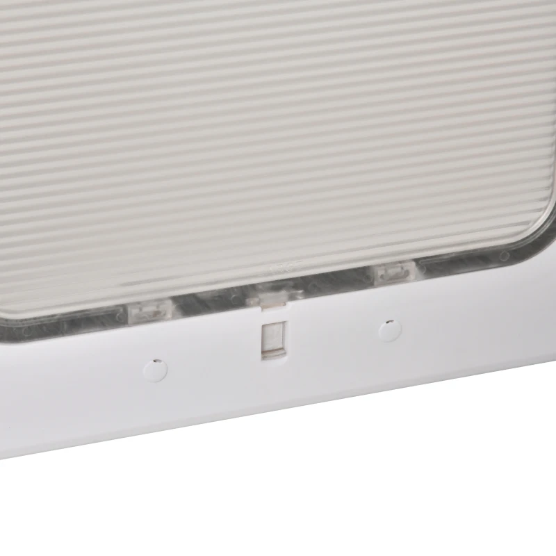 PawHut Gattaiola con Sistema di Blocco per Vetro, Rete e Porte, 38.6x52x1.8cm, Bianco