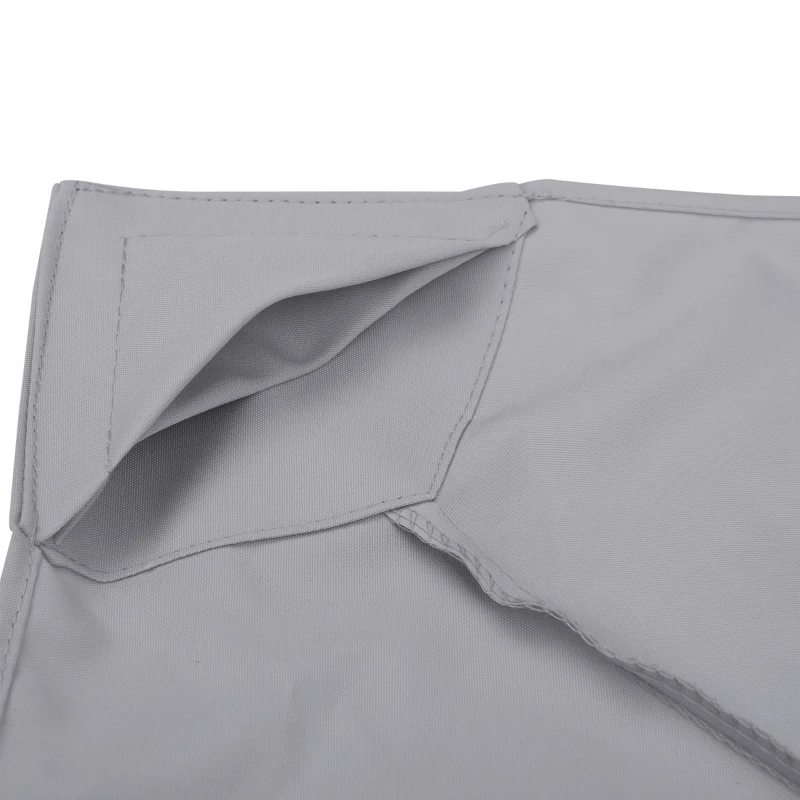 Outsunny 3(m) Gazebo Top Cover Double Tier Canopy Replacement Pavilion Roof Light Grey